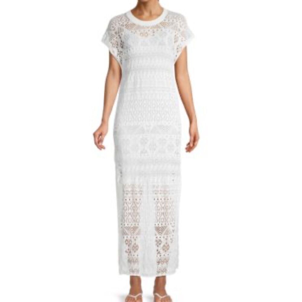 IRO white cover/dress see through missing inner cami size M